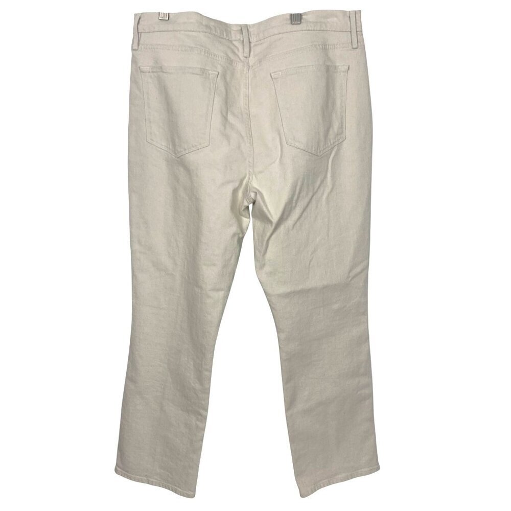 Frame Le High Straight Jeans Winter White Womens 33 High Rise Light Stretch - Picture 9 of 10